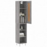 Highboard Grau Sonoma 34,5x34x180 cm Holzwerkstoff