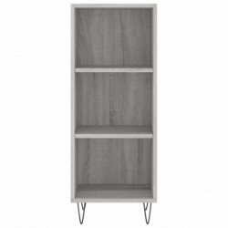 Highboard Grau Sonoma 34,5x34x180 cm Holzwerkstoff