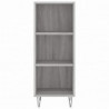 Highboard Grau Sonoma 34,5x34x180 cm Holzwerkstoff