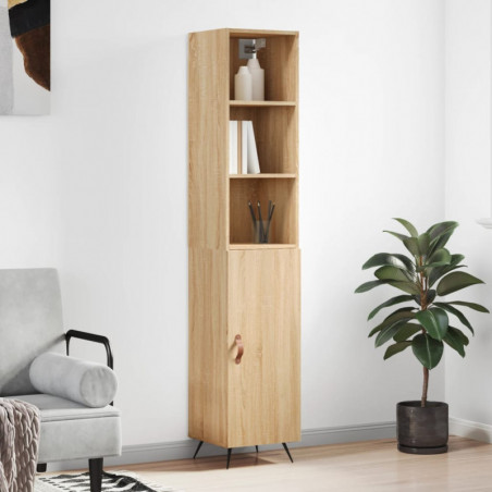 Highboard Sonoma-Eiche 34,5x34x180 cm Holzwerkstoff