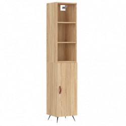 Highboard Sonoma-Eiche 34,5x34x180 cm Holzwerkstoff