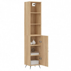 Highboard Sonoma-Eiche 34,5x34x180 cm Holzwerkstoff