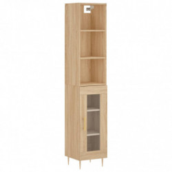 Highboard Sonoma-Eiche 34,5x34x180 cm Holzwerkstoff