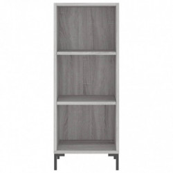 Highboard Grau Sonoma 34,5x32,5x180 cm Holzwerkstoff