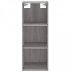 Highboard Grau Sonoma 34,5x32,5x180 cm Holzwerkstoff