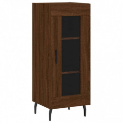 Highboard Braun Eichen-Optik 34,5x34x180 cm Holzwerkstoff