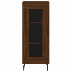 Highboard Braun Eichen-Optik 34,5x34x180 cm Holzwerkstoff