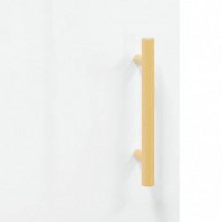 Highboard Hochglanz-Weiß 34,5x34x180 cm Holzwerkstoff