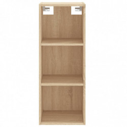 Highboard Sonoma-Eiche 34,5x34x180 cm Holzwerkstoff