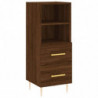 Highboard Braun Eichen-Optik 34,5x34x180 cm Holzwerkstoff