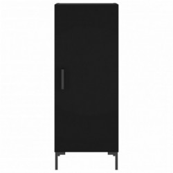 Highboard Schwarz 34,5x34x180 cm Holzwerkstoff