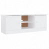 TV-Schrank ALTA Weiß 112x35x41 cm Massivholz Kiefer