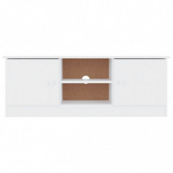 TV-Schrank ALTA Weiß 112x35x41 cm Massivholz Kiefer