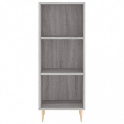 Highboard Grau Sonoma 34,5x34x180 cm Holzwerkstoff