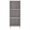 Highboard Grau Sonoma 34,5x34x180 cm Holzwerkstoff