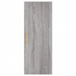 Highboard Grau Sonoma 34,5x34x180 cm Holzwerkstoff