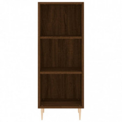 Highboard Braun Eichen-Optik 34,5x34x180 cm Holzwerkstoff