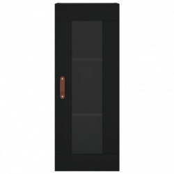 Highboard Schwarz 34,5x34x180 cm Holzwerkstoff