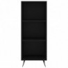 Highboard Schwarz 34,5x34x180 cm Holzwerkstoff