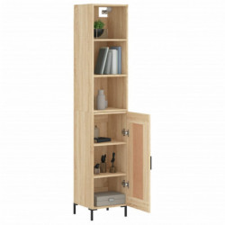 Highboard Sonoma-Eiche 34,5x34x180 cm Holzwerkstoff