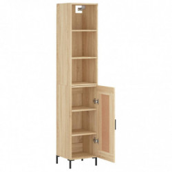 Highboard Sonoma-Eiche 34,5x34x180 cm Holzwerkstoff