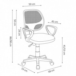 Rousseau Bürostuhl Hippa Polyester Blau