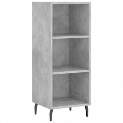 Highboard Betongrau 34,5x34x180 cm Holzwerkstoff