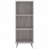 Highboard Grau Sonoma 34,5x34x180 cm Holzwerkstoff