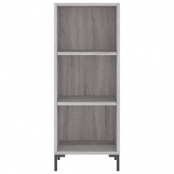 Highboard Grau Sonoma 34,5x34x180 cm Holzwerkstoff