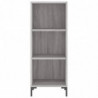 Highboard Grau Sonoma 34,5x34x180 cm Holzwerkstoff