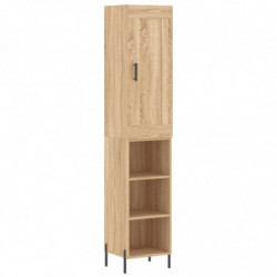 Highboard Sonoma-Eiche 34,5x34x180 cm Holzwerkstoff