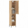 Highboard Sonoma-Eiche 34,5x34x180 cm Holzwerkstoff