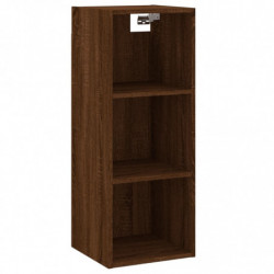 Highboard Braun Eichen-Optik 34,5x34x180 cm Holzwerkstoff