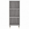 Highboard Grau Sonoma 34,5x34x180 cm Holzwerkstoff