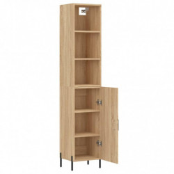 Highboard Sonoma-Eiche 34,5x34x180 cm Holzwerkstoff