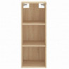 Highboard Sonoma-Eiche 34,5x34x180 cm Holzwerkstoff