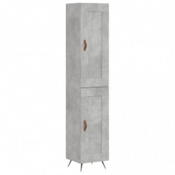 Highboard Betongrau 34,5x34x180 cm Holzwerkstoff