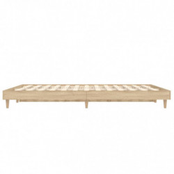 Bettgestell Sonoma-Eiche 140x190 cm Holzwerkstoff