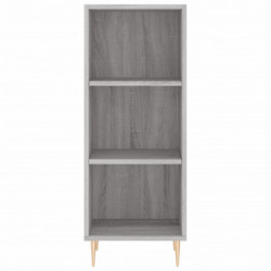 Highboard Grau Sonoma 34,5x34x180 cm Holzwerkstoff