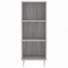 Highboard Grau Sonoma 34,5x34x180 cm Holzwerkstoff