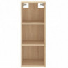 Highboard Sonoma-Eiche 34,5x34x180 cm Holzwerkstoff