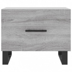 Couchtische 2 Stk. Grau Sonoma 50x50x40 cm Holzwerkstoff