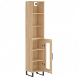 Highboard Sonoma-Eiche 34,5x34x180 cm Holzwerkstoff