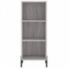 Highboard Grau Sonoma 34,5x34x180 cm Holzwerkstoff