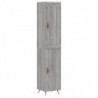 Highboard Grau Sonoma 34,5x34x180 cm Holzwerkstoff