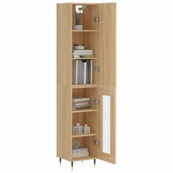 Highboard Sonoma-Eiche 34,5x34x180 cm Holzwerkstoff