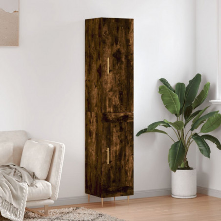 Highboard Räuchereiche 34,5x34x180 cm Holzwerkstoff