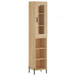 Highboard Sonoma-Eiche 34,5x34x180 cm Holzwerkstoff