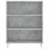 Highboard Betongrau 69,5x32,5x180 cm Holzwerkstoff