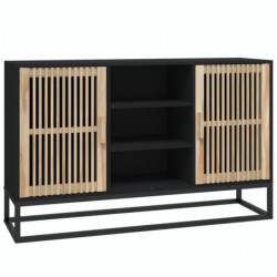 Sideboard Schwarz 105x30x65 cm Holzwerkstoff